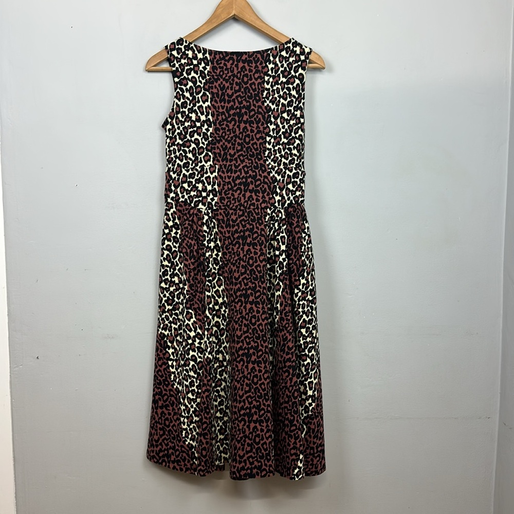 NWOT Pinup Couture Scrumptious Leopard Print 50’s Rockabilly Dress  Sz M - Picture 5 of 8